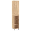 vidaXL Highboard sonoma eik 34,5x34x180 cm konstruert tre 8720845497620