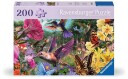 Ravensburger XL Puslespill 200 Brikker Kolibrier og Sommerfugler