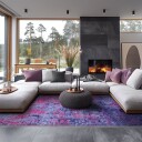 Wilton teppe   Violetta lilla Størrelse: 130 x 190 cm
