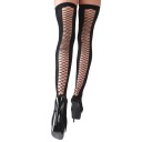 Cottelli Net Stay Up Strømper      - Svart - S/M