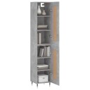 vidaXL Highboard betonggrå 34,5x34x180 cm konstruert tre 8720845498597