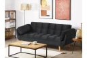 Asaby 3 seters Sovesofa   Fløyel/Svart