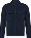 Reiss Fleetwood Ls Concealed Placket Milano Jacket   NAVY   XL