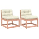  Hagesofaer med puter 2 stk heltre douglasgran 844707