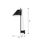 Louis Poulsen Yuh Vegglampe Svart