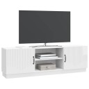  TV skap Høgglans hvit 150 x 31 x 47 cm Konstruert tre