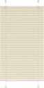  plisségardin krem 75x100 cm Stoff Bredde 74,4 Polyester