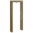 vidaXL Utendørs dusj 226 cm Impregnert Furu og Rustfritt Stål Naturlig