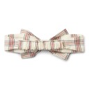 Wheat Headband Bow Alba Eggshell Check