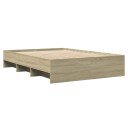 Sengeramme sonoma eik 135x190 cm konstruert tre 8721102856945