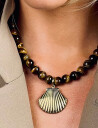 Bud to rose Marbella Necklace Grey/Gold Brown ONE SIZE