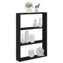  Vegghylle svart 43x9x60 cm konstruert tre 8721158650818