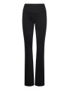STRONGER Seamless Contour Ribbed Bootcut Leggings   Black   S