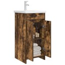  Badmøbel med vask Røkt Eik 42 x 40 x 84,5 cm Konstruert tre