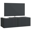  Vegghengt TV skap Svart 98 x 41 x 30 cm Konstruert tre