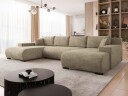 Krysen 4 seters sovesofa med dobbeltdivan   beige