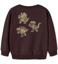 Name It Collegegenser   NmmVildar   Chocolate Plum/Jurassic spøk   Name It   1½ år (86)   Collegegenser   Brun