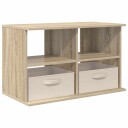  TV stativ med skuff Sonoma eik 79 x 40 x 48 cm
