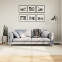 vidaXL Flossteppe med lang luv moderne kremhvit 160x230 cm