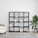  Bokskap Svart eik 137.5 x 29 x 137.5 cm Konstruert tre