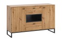 Kommode OLIER   Tre / Natur | Svart