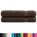  Premium håndklær SOLUND 2 stk brun 100x200 cm 600gsm
