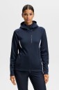 J.Lindeberg Selena Full Zip Hood Blå Golfgenser dame JL Navy Small
