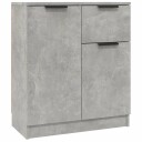 vidaXL Skjenk betonggrå 60x30x70 cm konstruert tre