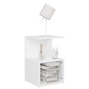 vidaXL Nattbord 2 stk hvit 35x35x55 cm sponplate
