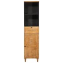  Baderomsskap Lysebrun 38 x 33.5 x 160 cm Massiv mangotre