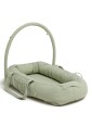 Alice &  Fox ALBA Babynest med Håndtak Green Muslin