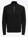 Only & Sons Phil Reg Cotton Half Zip Knit Sort L
