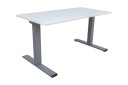 Skrivebord Ergo Optimal med 2 motor 140x80 cm Gråhvit/Grå  