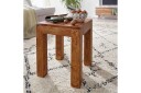 Sidebord Wohnling massivt tre 35x35cm med trebente bein, landlig stil Rosentre - Rosentre