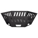 vidaXL Bålplass Svart 80 x 80 x 28 cm Stål