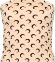 Marine Serre Dame Topper Brun S,