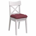  Seteputer 4 pcs Vinrød 45 x 45 x 12 cm stoff