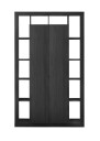 Vitrineskap Mowbray 42x134x217 cm   Svart