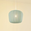 Lindby hengelampe Helin blå Ø 35 cm stoff
