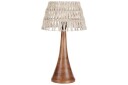 Dalino Bordlampe 47 cm E27 Mørkt tre/Beige