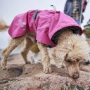 Hurtta Monsoon II Eco Regnjakke til Hund, Rosa, 25 cm