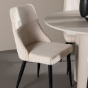 Olivia Spisegruppe 110 cm Rund med 4 Leone stoler   Beige/Beige
