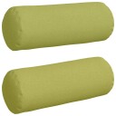  Bolster puter 2 pcs Lys grønn Ø 25 x 70 cm stoff