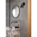 Audo Støpt Sconce Vegglampe M. Diffuser Sort