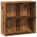 Bokhylle gammelt tre 80x30x77 cm konstruert tre