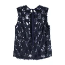 Semicouture Dame Topper Blå XS,