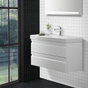 Dansani Inzo Integrert Servantskap Slim 2 Skuff Softstone / 80cm