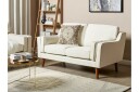 Bertha Sofa 2 seter   Hvit/Lyst tre