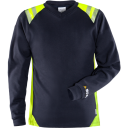 Fristads T-Shirt Flam Dam 7358 Tfl Marinblå/varsel Gul L