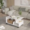 Solven Sofabord 90x42,5x51 cm - Hvit
